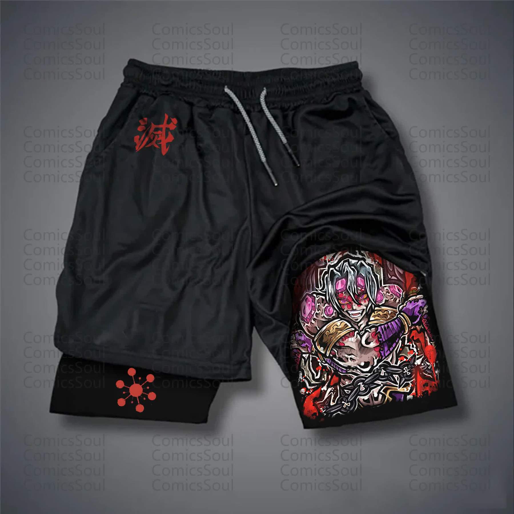 Unisex Casual Anime Streetwear Shorts 丨Demon Slayer X Pokémon