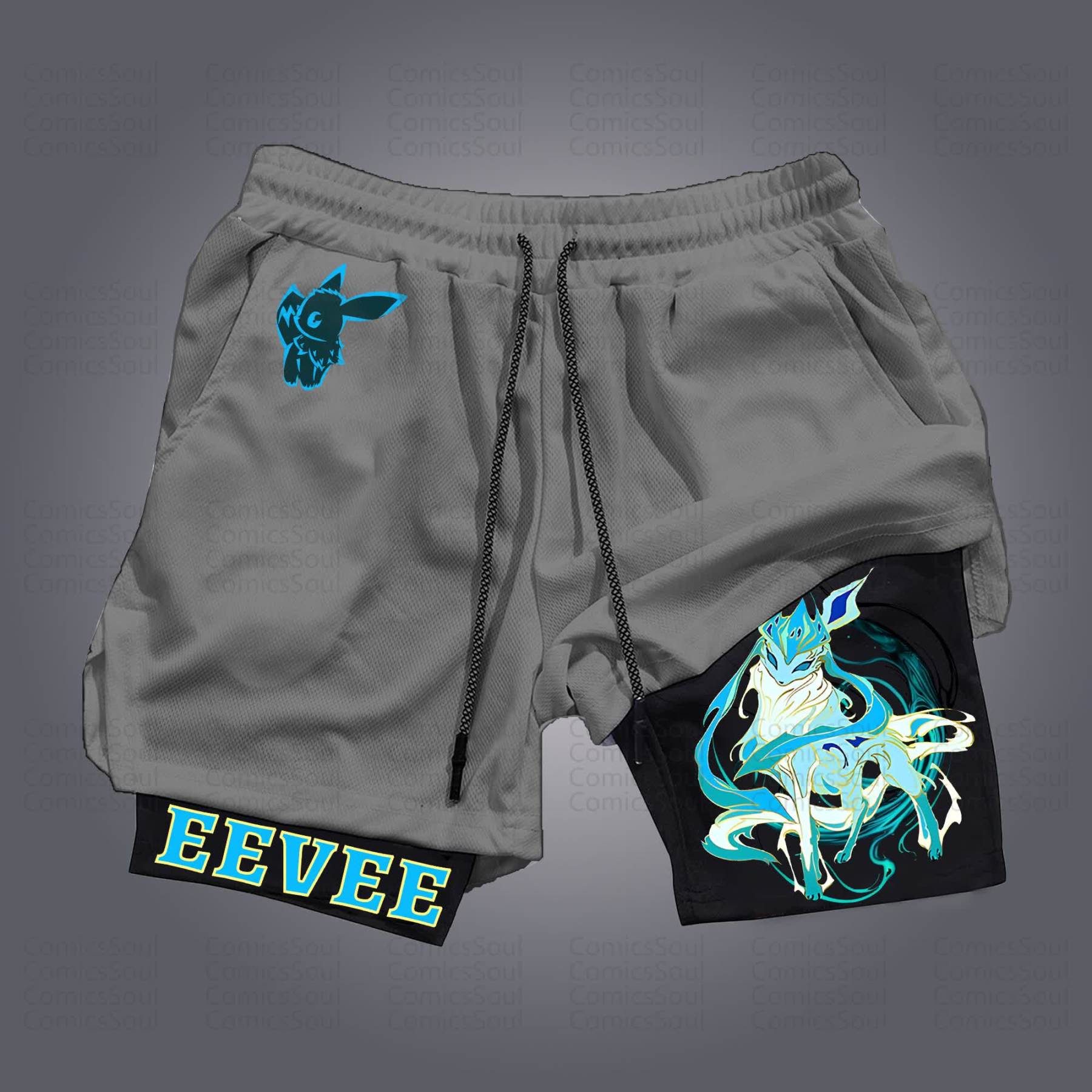Unisex Casual Anime Streetwear Shorts 丨Demon Slayer X Pokémon