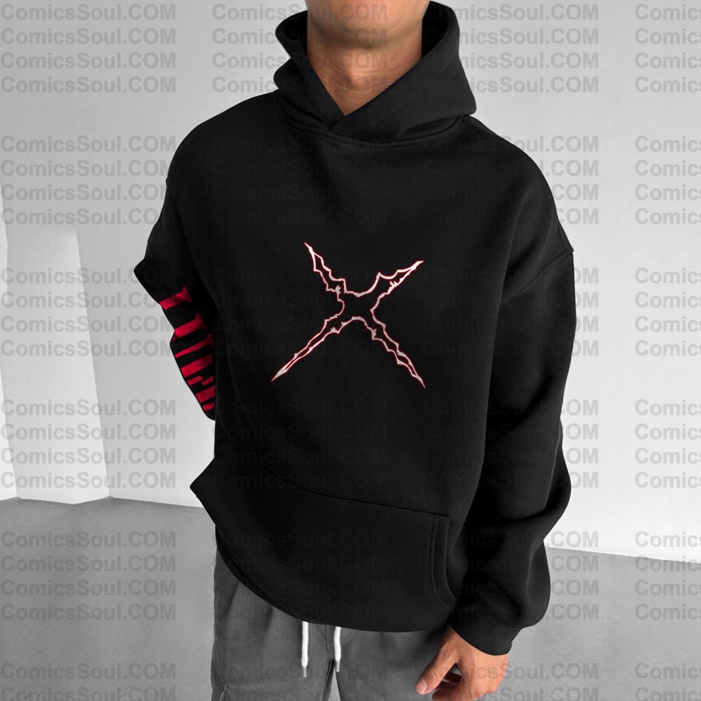 Unisex Anime Print  Casual Oversized Hoodie