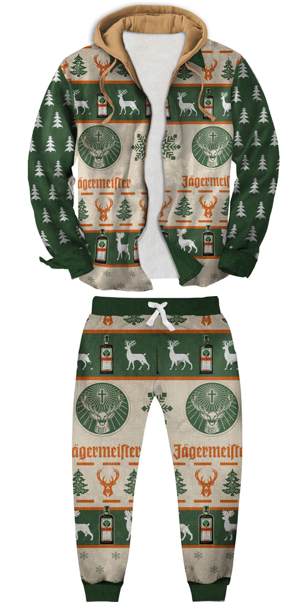 Gamechangerla®Men's Fake Two Gradient Plaid Long-Sleeved Shirts Jacket Set e93e