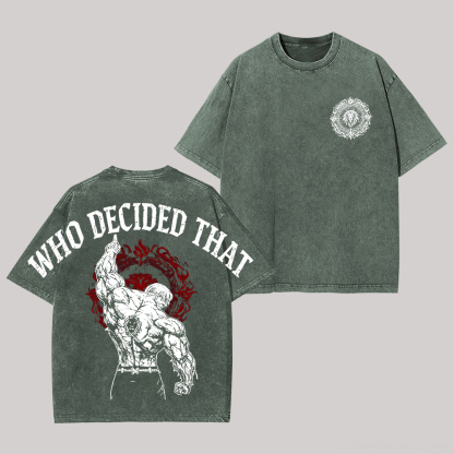 Seven deadly sins Printed Unisex Washed T-Shirt