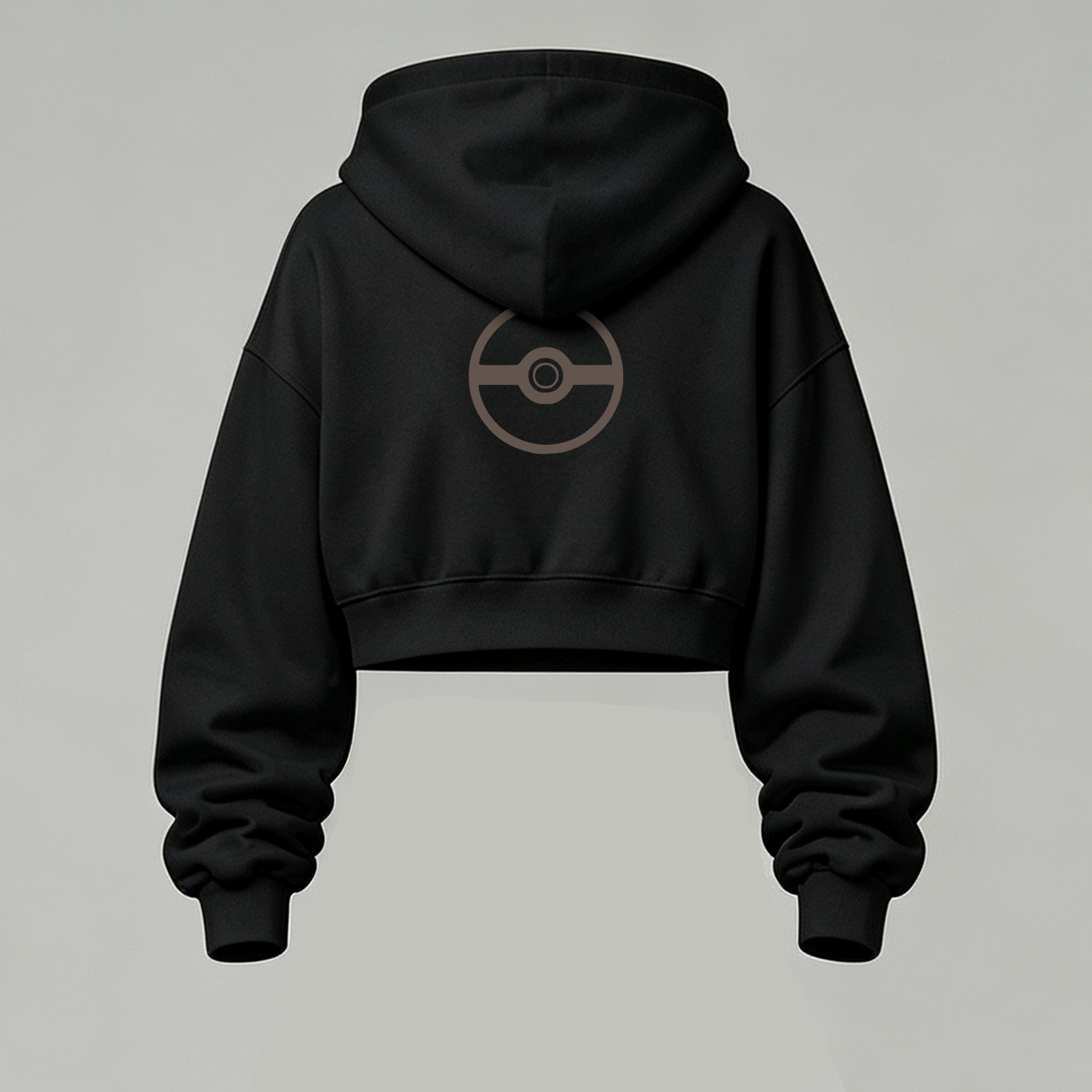 Pokémon Cropped Long Sleeve Hoodie & High Waist Jogger Pants Two Piece
