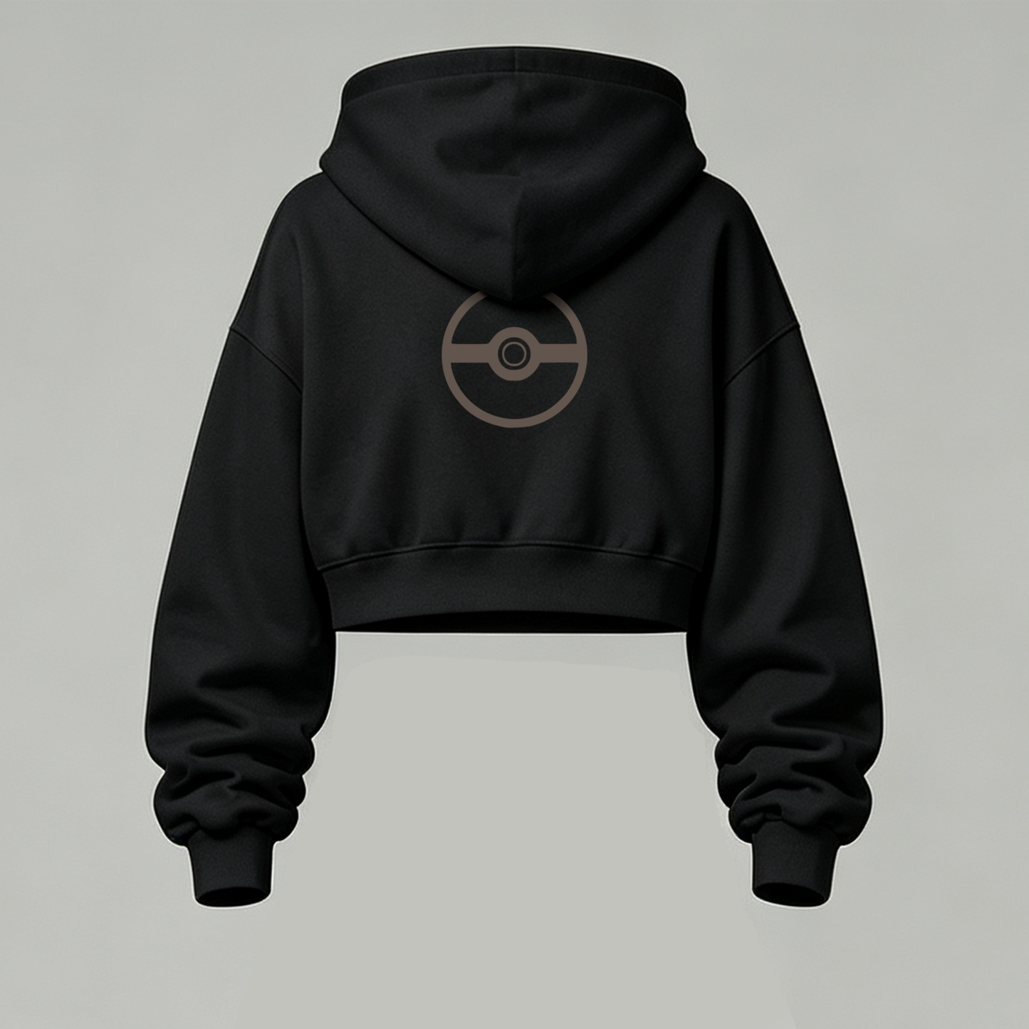 Pokémon Cropped Long Sleeve Hoodie & High Waist Jogger Pants Two Piece