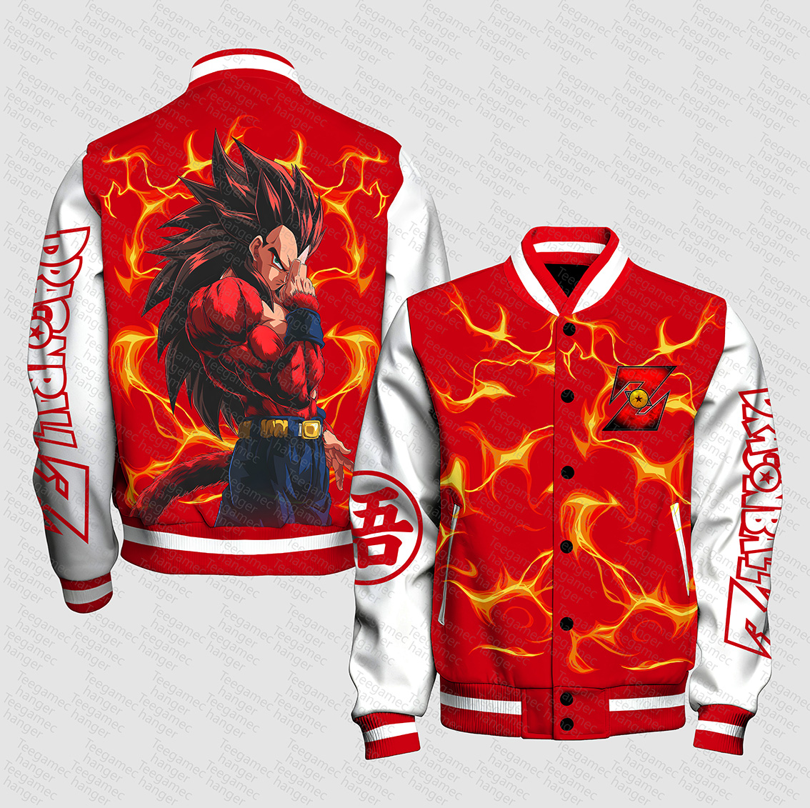 Unisex Vintage Anime Graphic Jacket