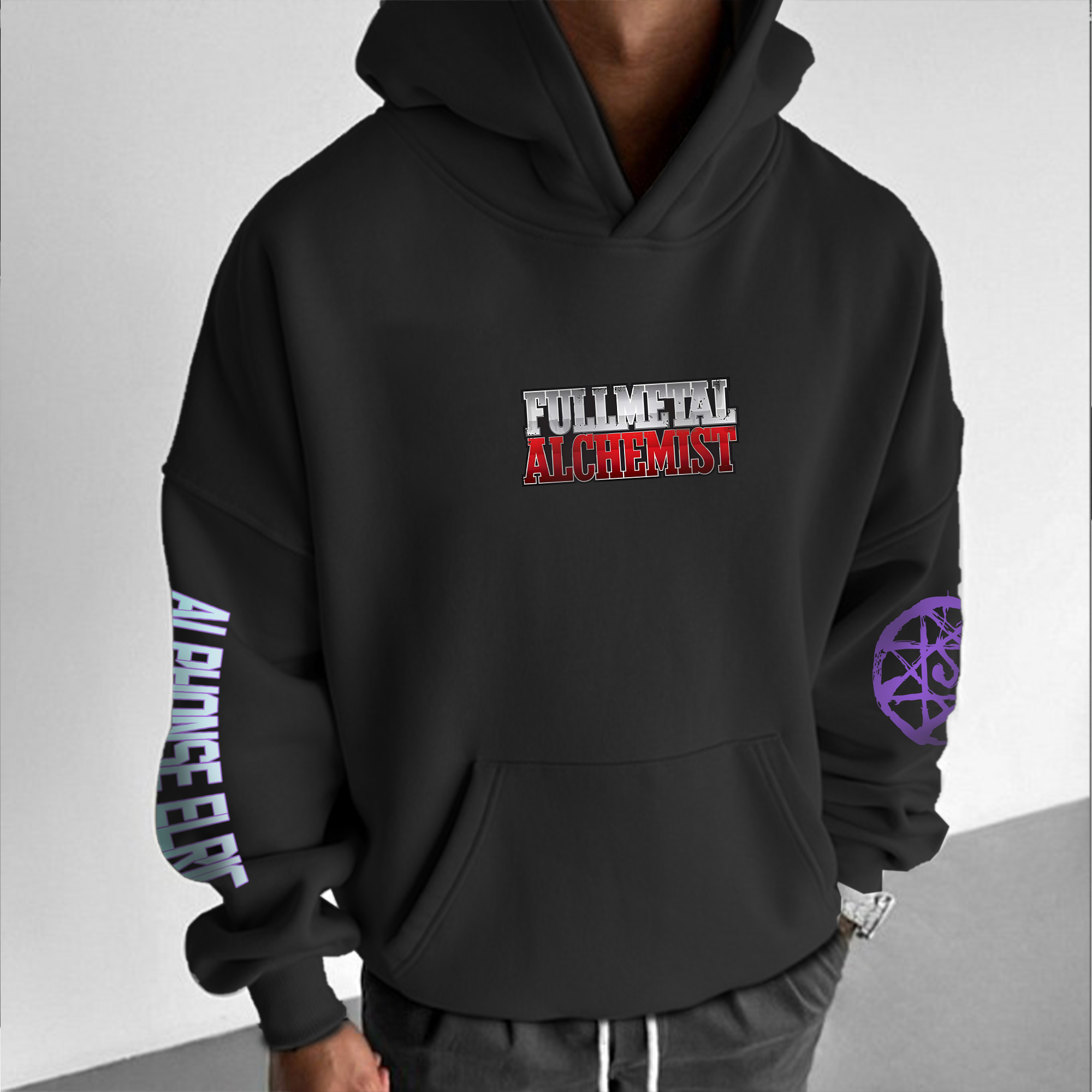 Unisex “Fullmetal Alchemist” Anime Graphic Streetwear Vintage Hoodie