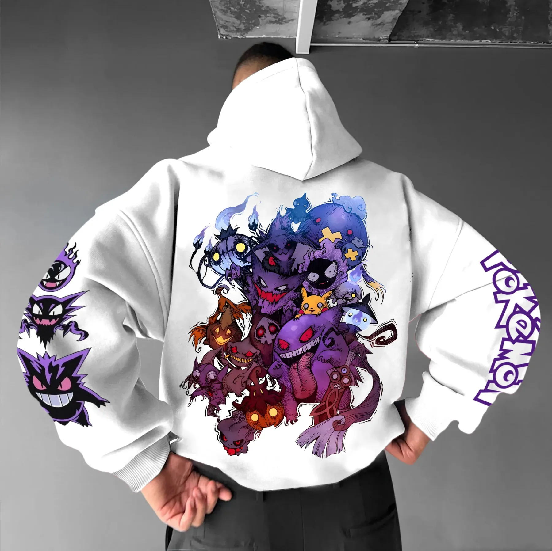 Unisex Oversized Anime Print Hoodie | One Piece