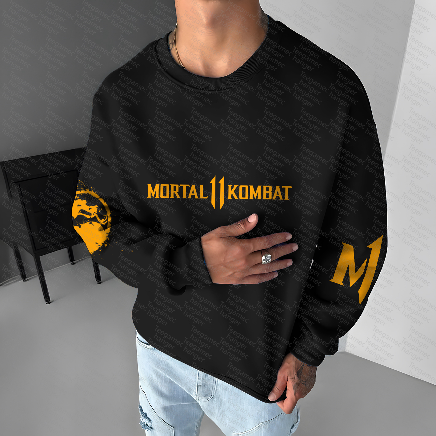 Unisex "Mortal Kombat" Anime Graphic Inspired Vintage Sweatshirt