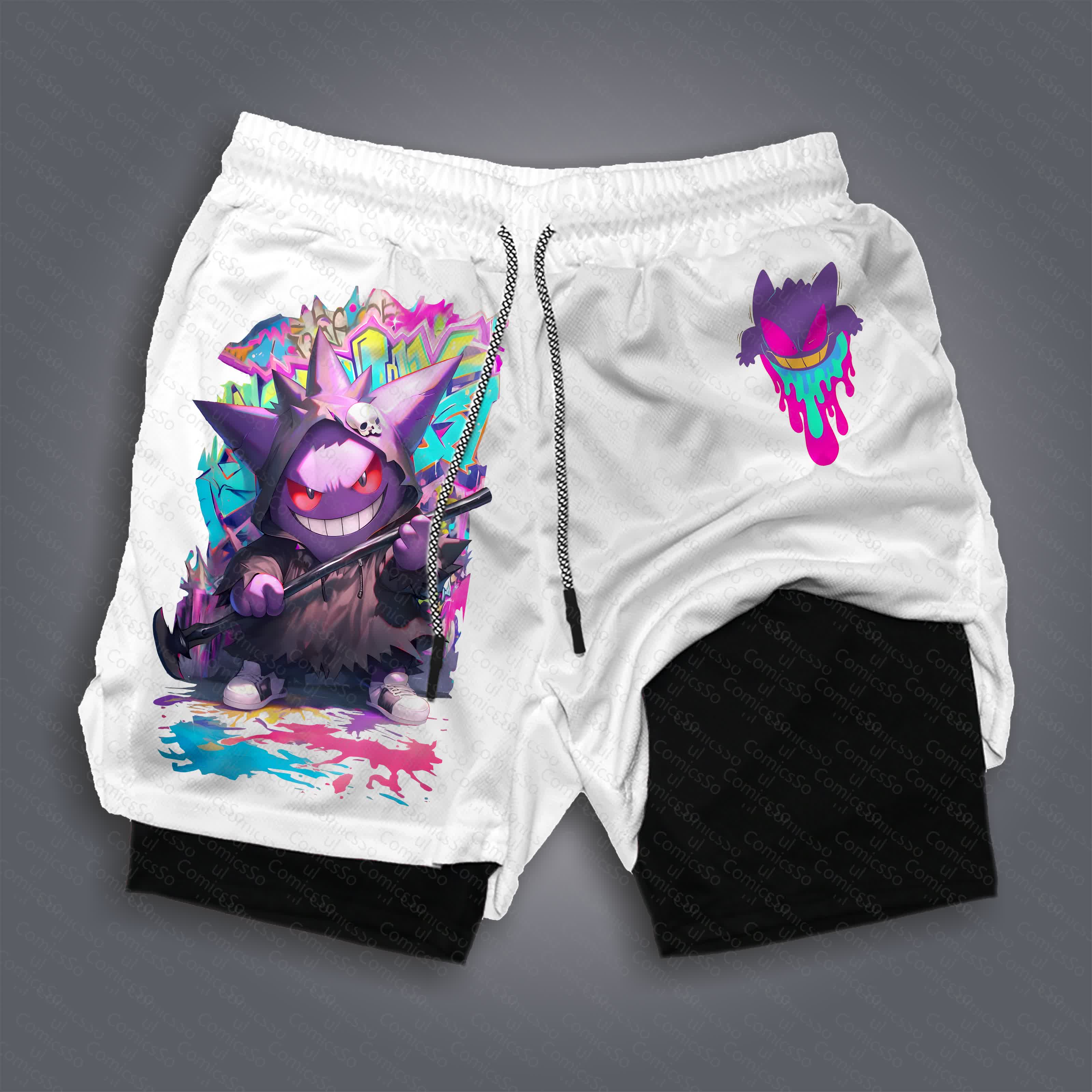 Unisex  “Pokémon” Casual Anime Streetwear Gym Shorts