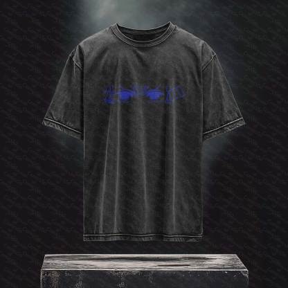 Unisex Anime Inspired Vintage Washed T-Shirt丨 Demon Slayer