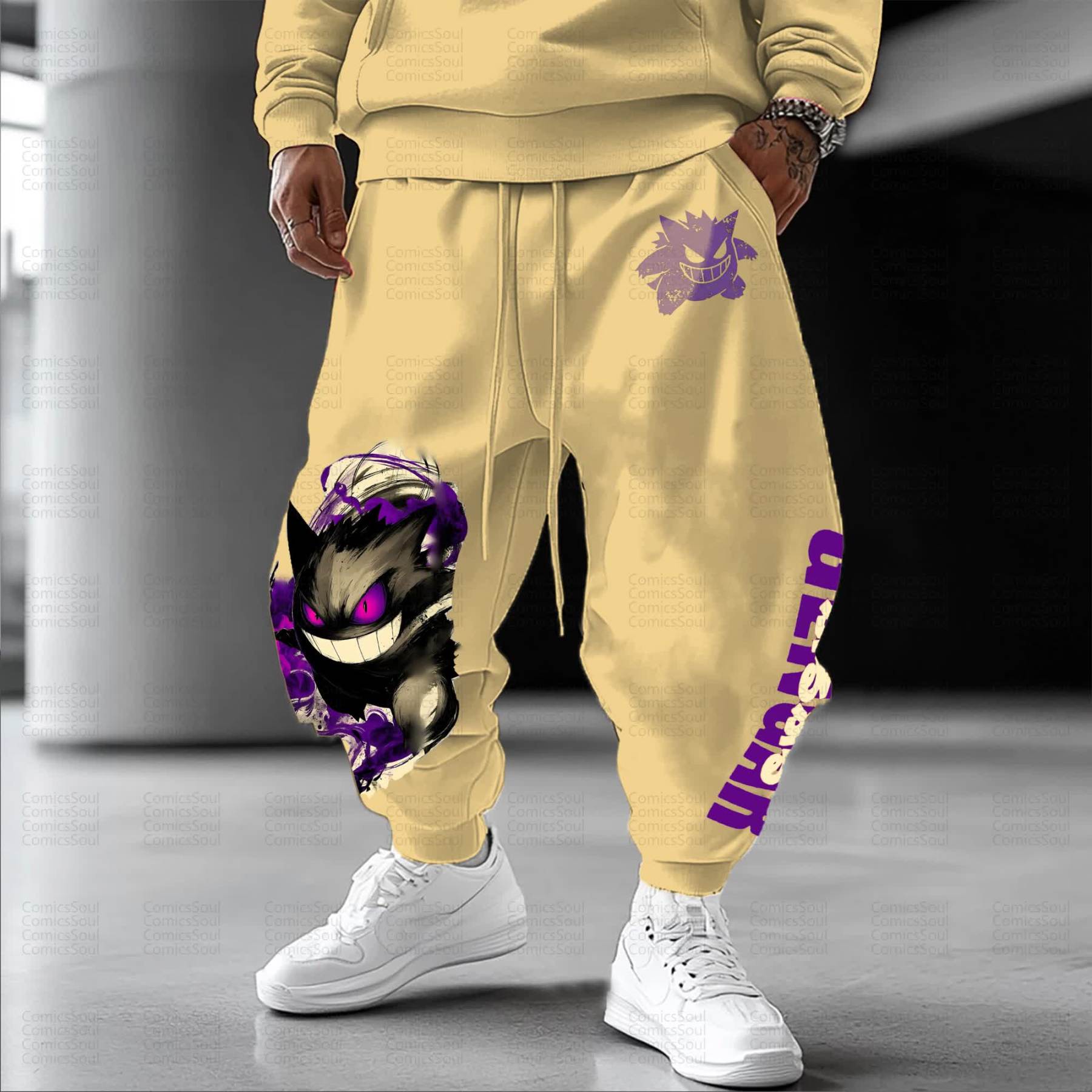 Unisex Anime Inspired Vintage Pants丨Demon Slayer X Pokémon