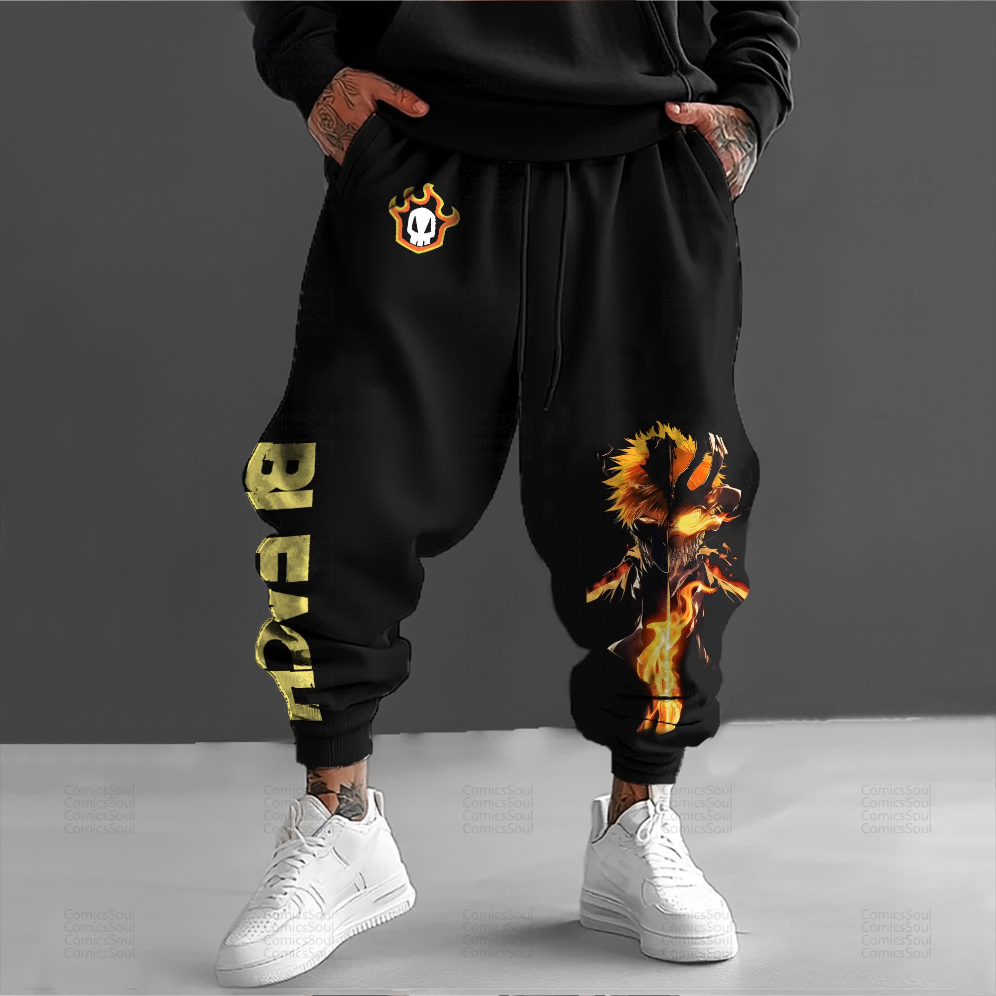 Unisex Anime Inspired Vintage Pants丨Bleach