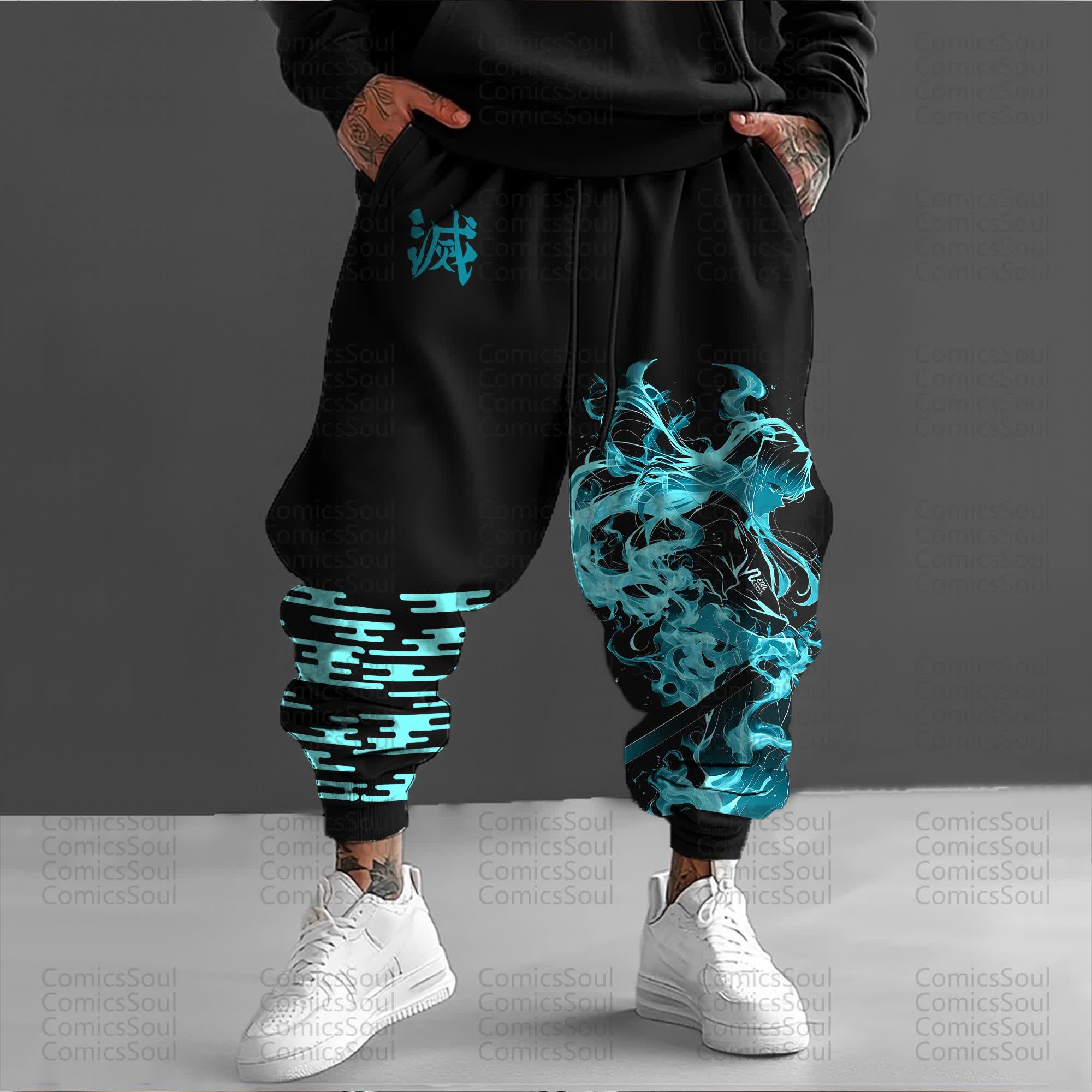 Unisex Anime Inspired Vintage Pants丨Demon Slayer