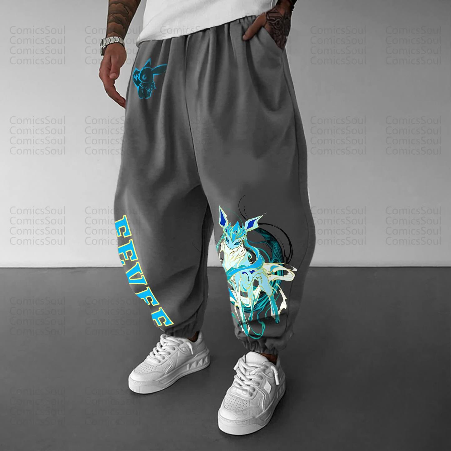 Unisex Anime Inspired Vintage Pants丨Demon Slayer X Pokémon