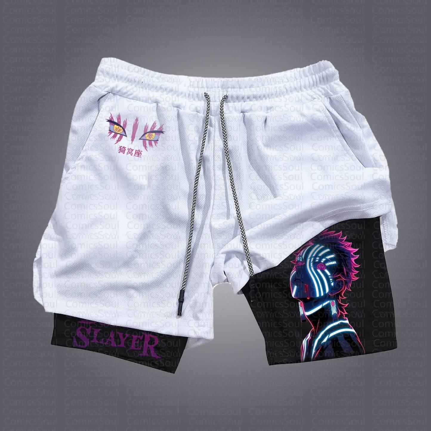 Unisex Casual Anime Streetwear Shorts 丨Demon Slayer X Pokémon
