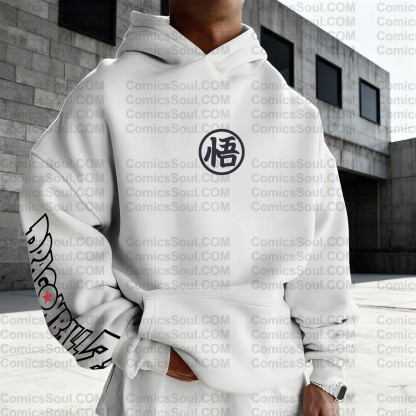 Plus Velvet Unisex Anime Graphic Streetwear Vintage Hoodie