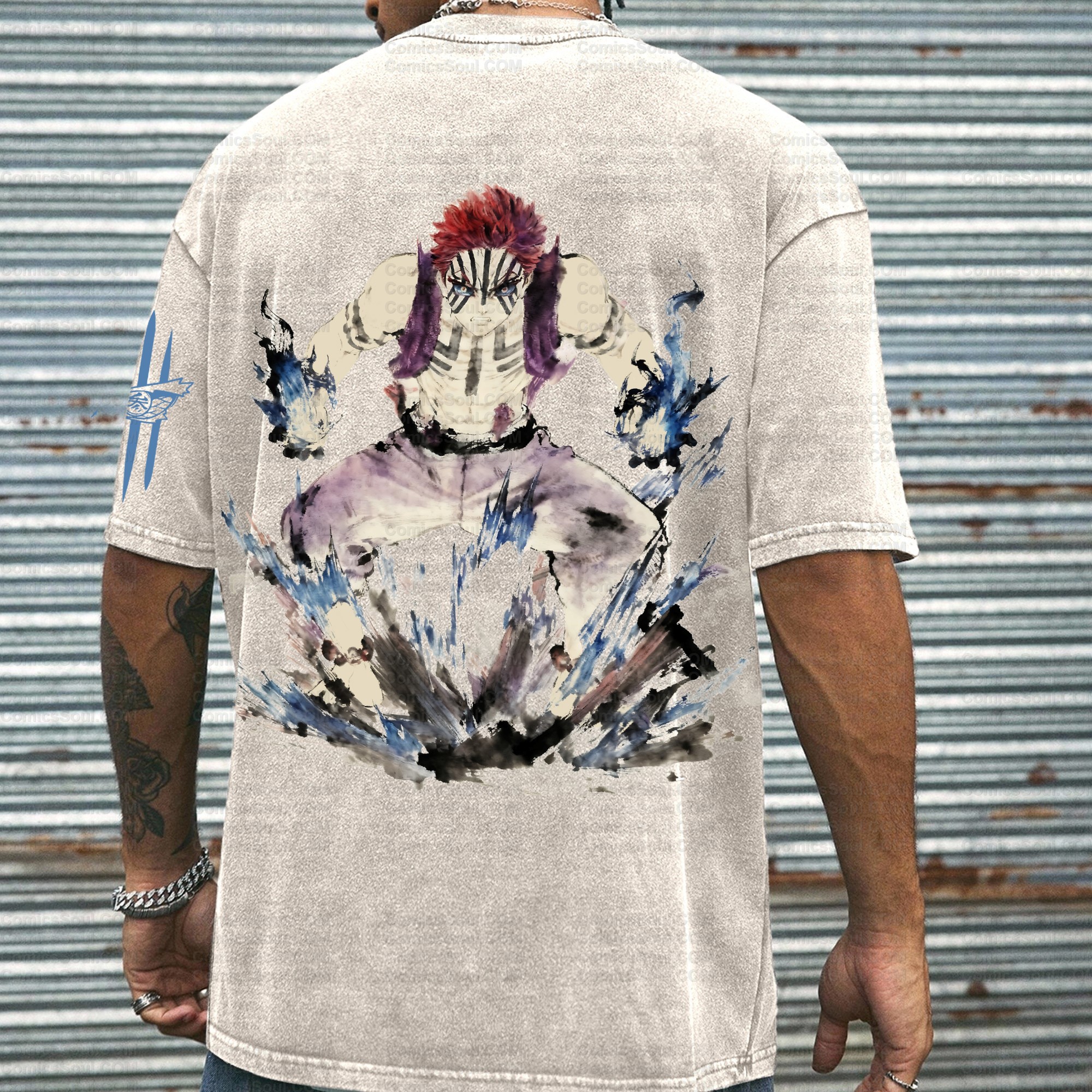 Printed Unisex Washed T-Shirt