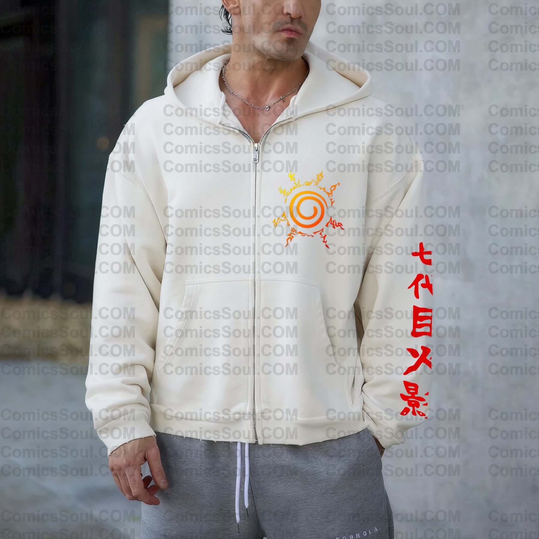 Unisex Graphic Streetwear Vintage Zipper Cardigan Plush Hoodie