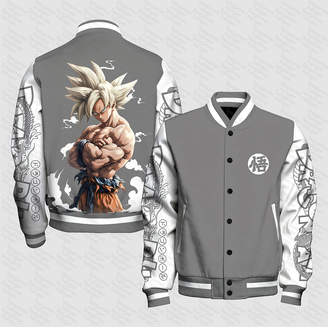 Unisex Vintage Anime Graphic Jacket