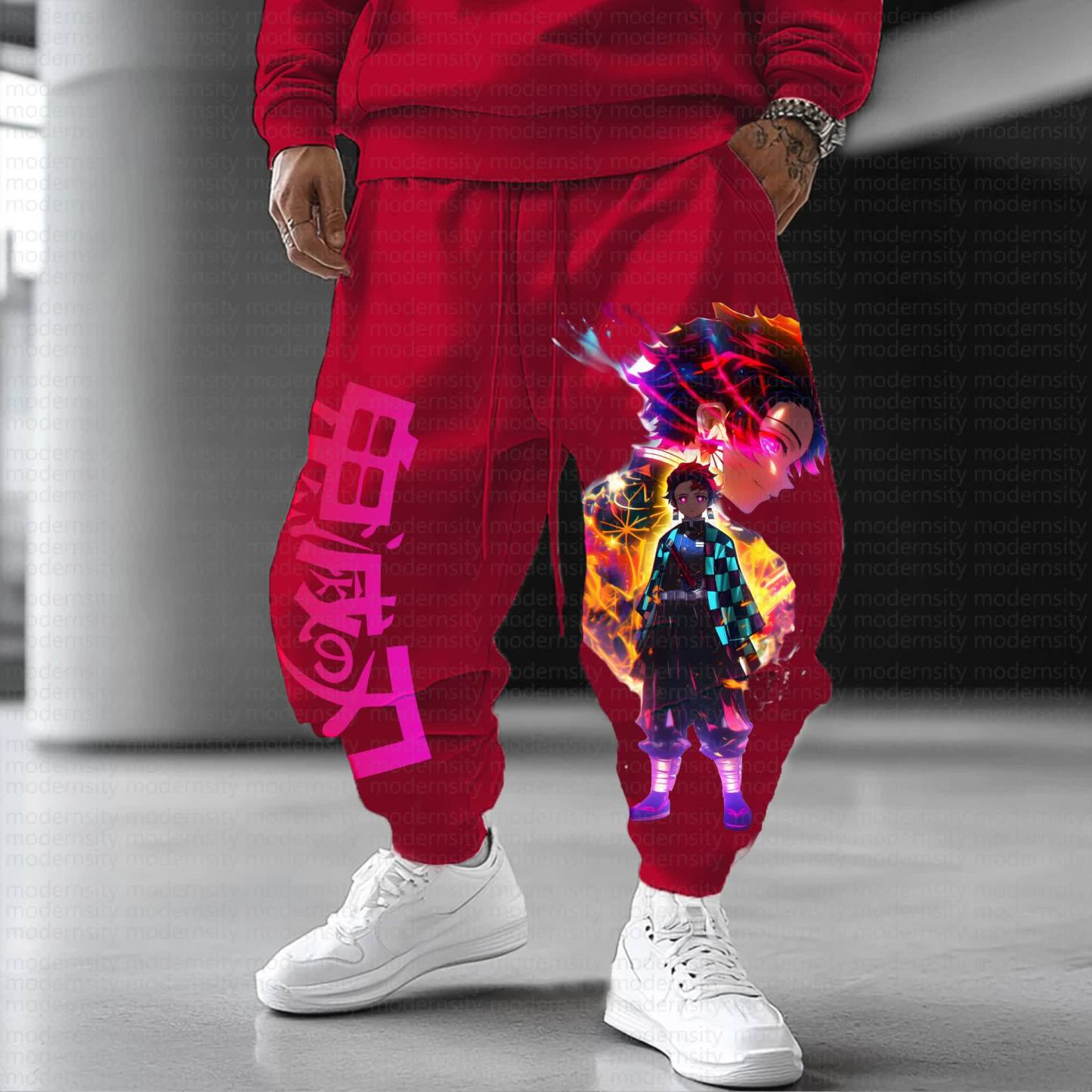 Unisex Anime Inspired Vintage Pants丨Demon Slayer X Pokémon