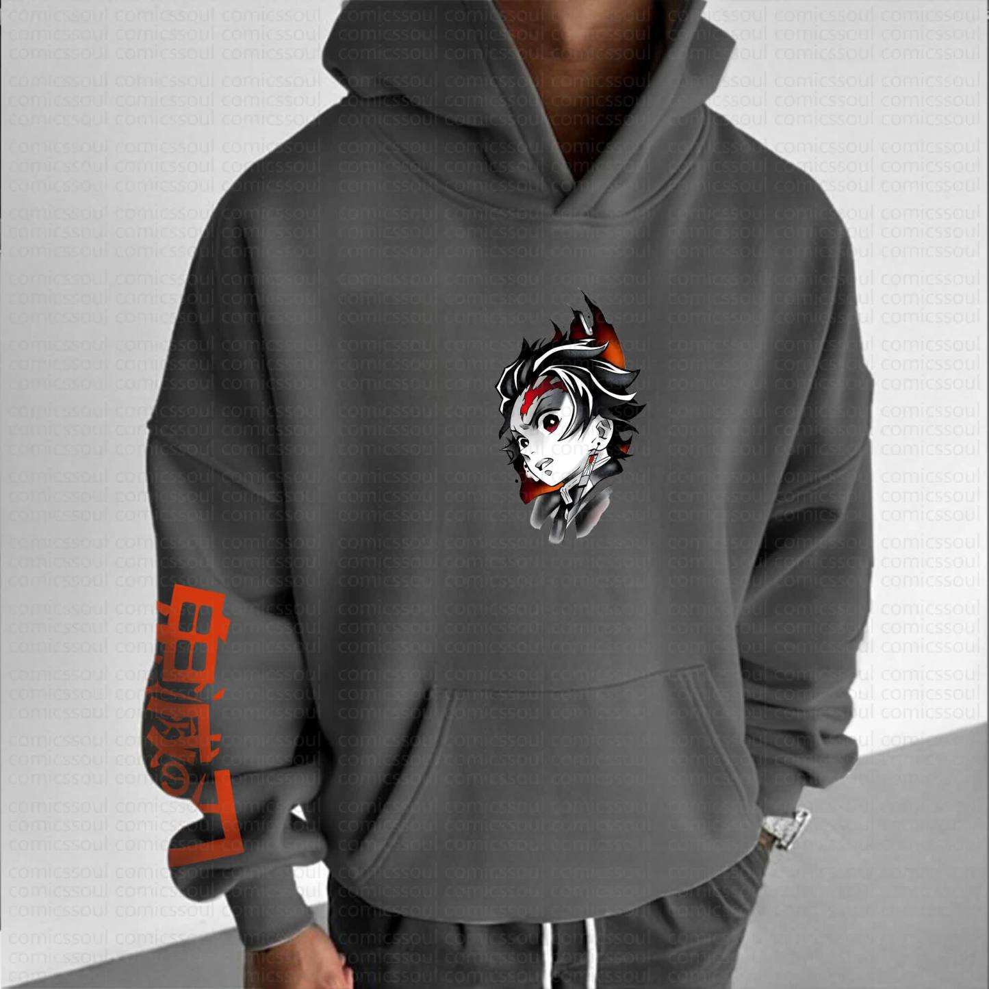 Unisex Anime Graphic Streetwear Vintage Hoodie丨Demon Slayer