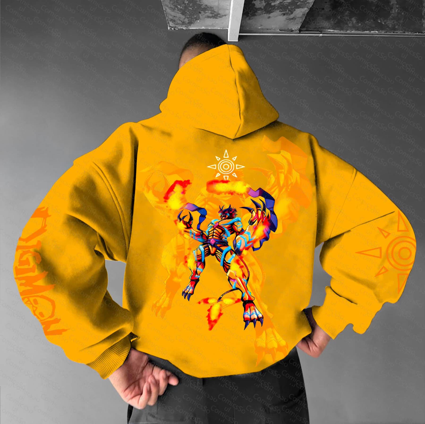 Unisex “Digimon” Anime Graphic Streetwear Vintage Hoodie