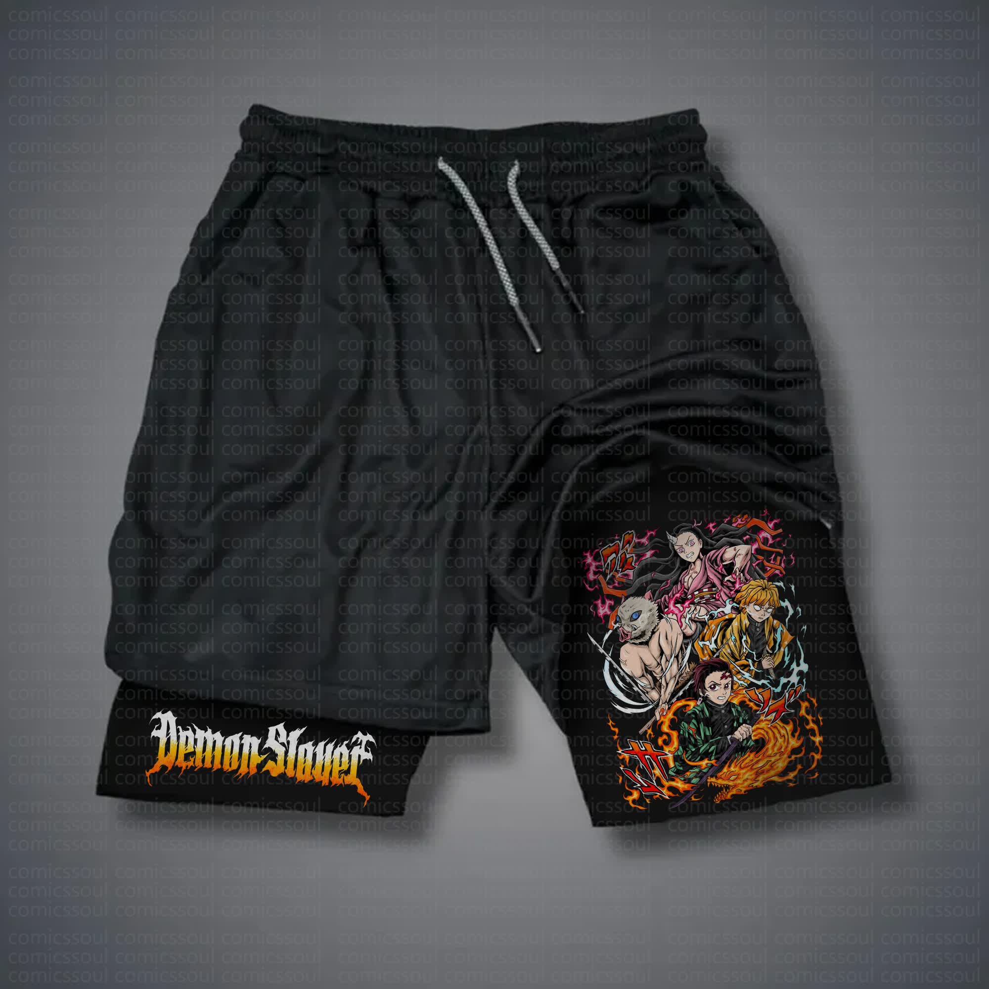 Unisex Casual Anime Streetwear Shorts 丨Demon Slayer