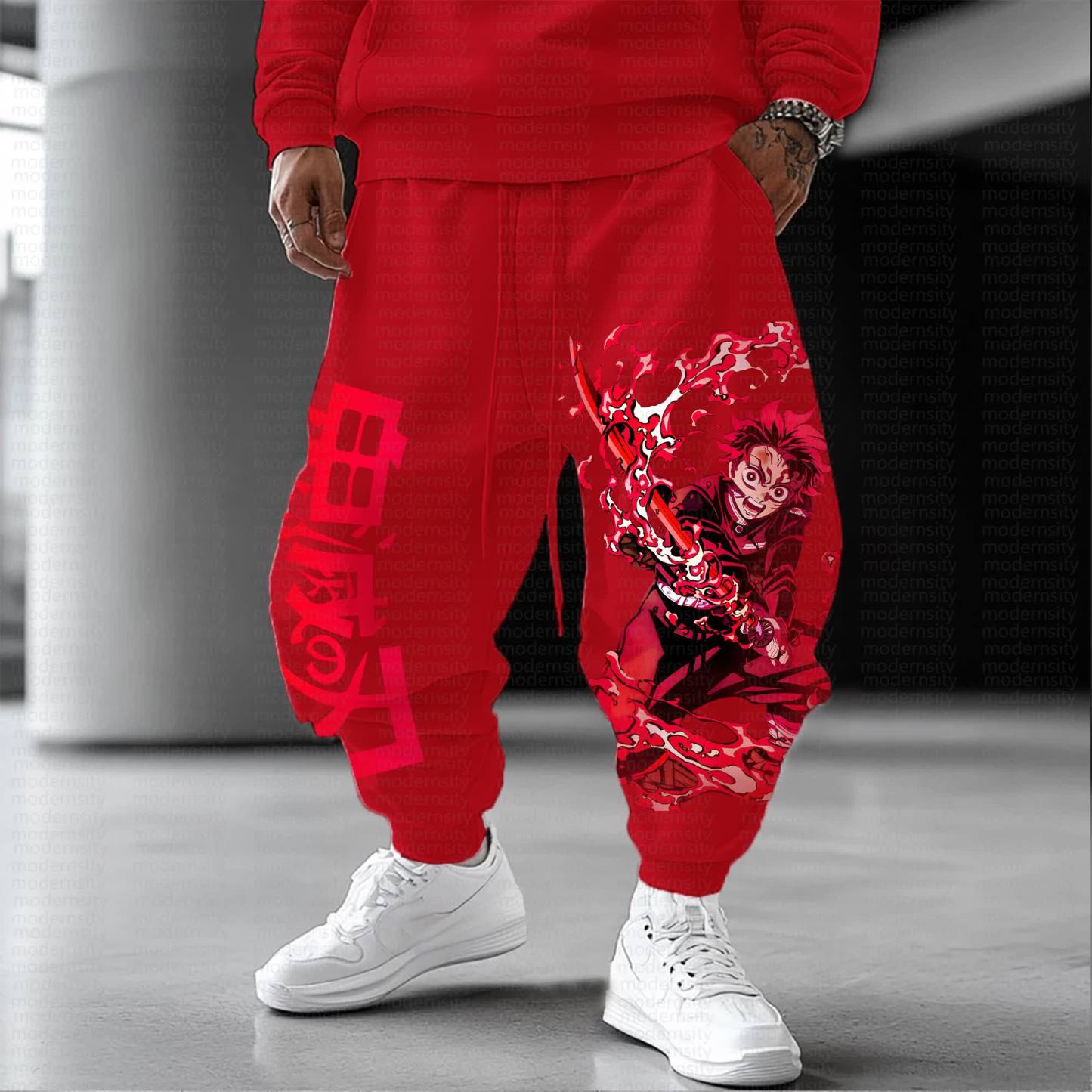 Unisex Anime Inspired Vintage Pants丨Demon Slayer X Pokémon