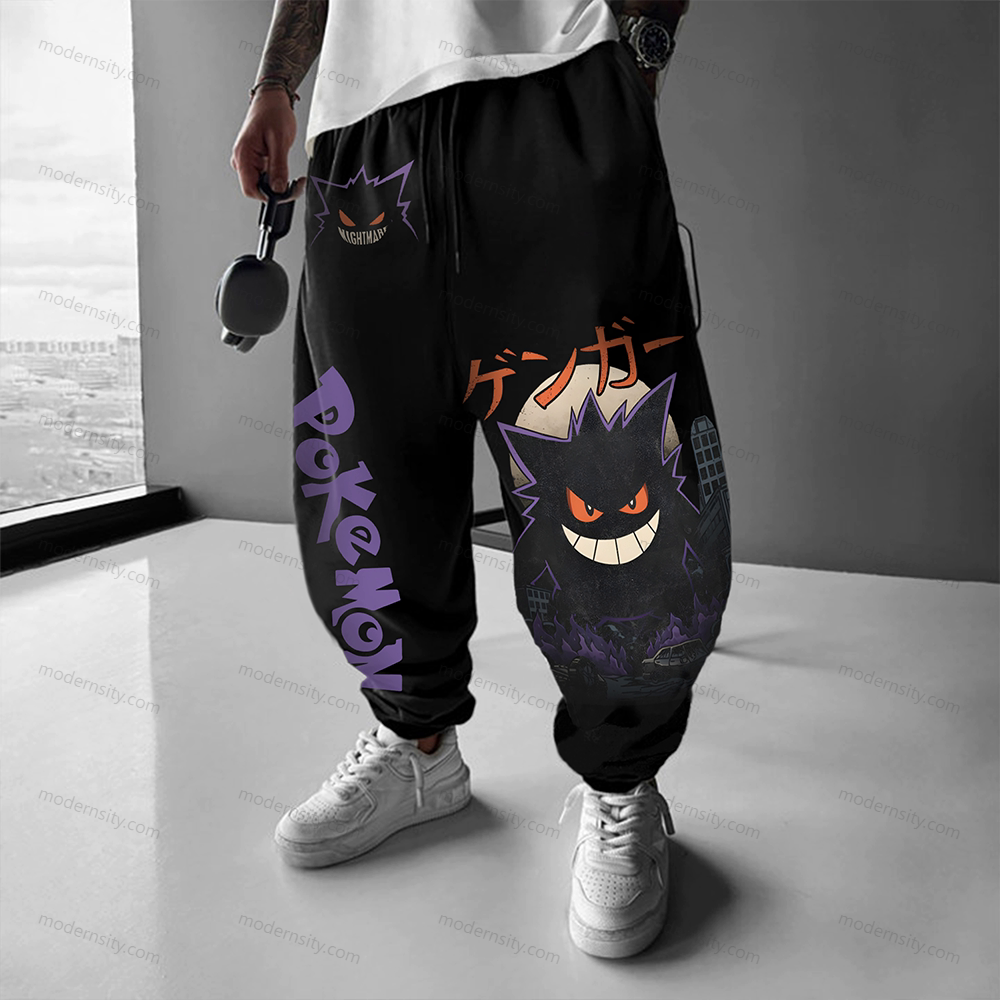 Unisex  “Pokémon” Casual Anime Streetwear Pants