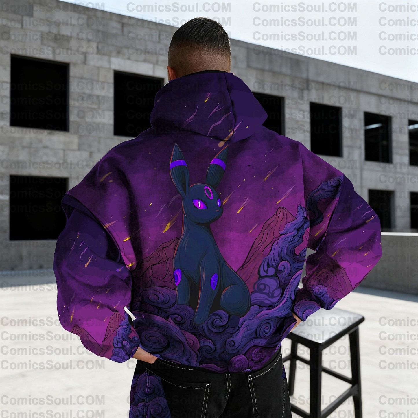 Plus Velvet Unisex Anime Graphic Streetwear Vintage Hoodie