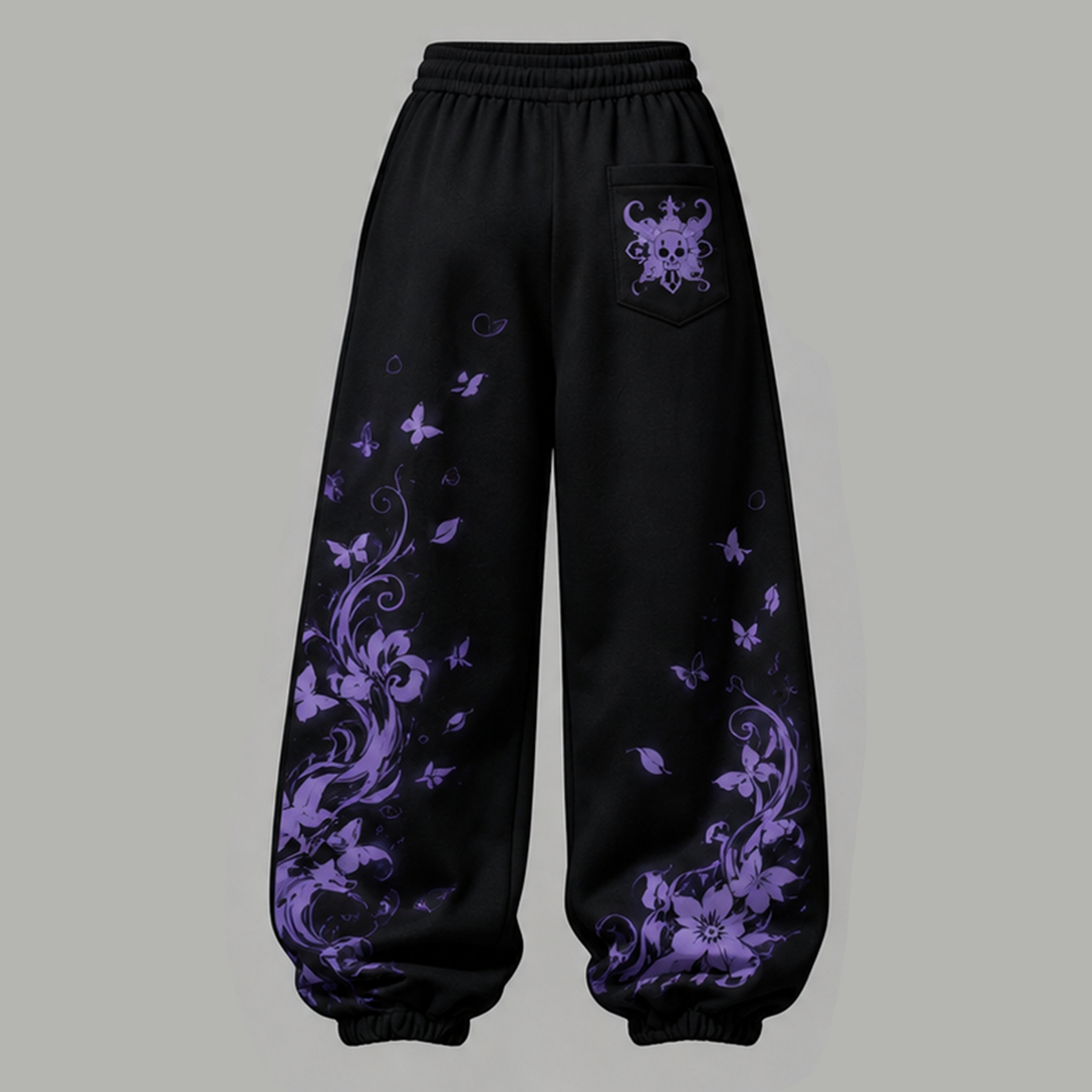 One Piece Cropped Long Sleeve Hoodie & High Waist Jogger Pants Two Piece