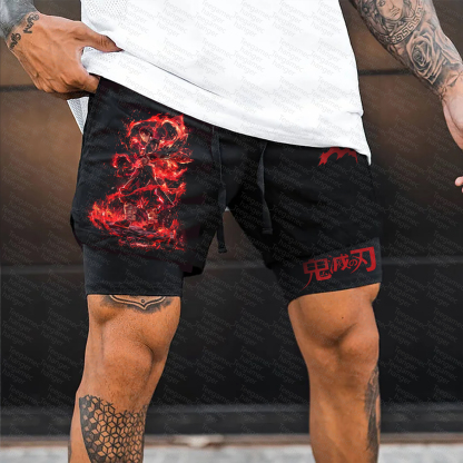 Unisex  Casual Anime Streetwear Shorts
