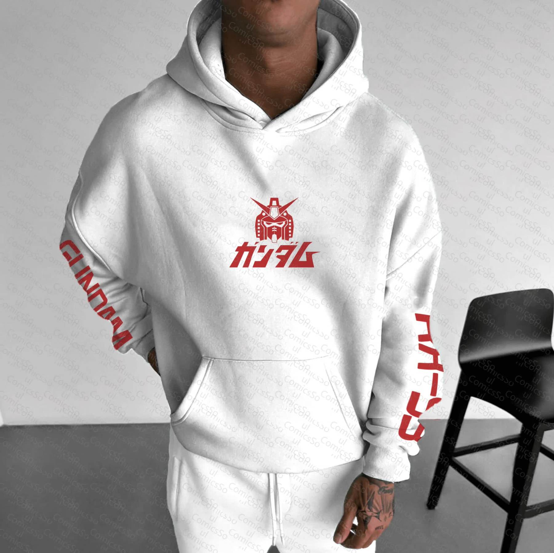 Unisex “Gundam Series” Anime Graphic Streetwear Vintage Hoodie