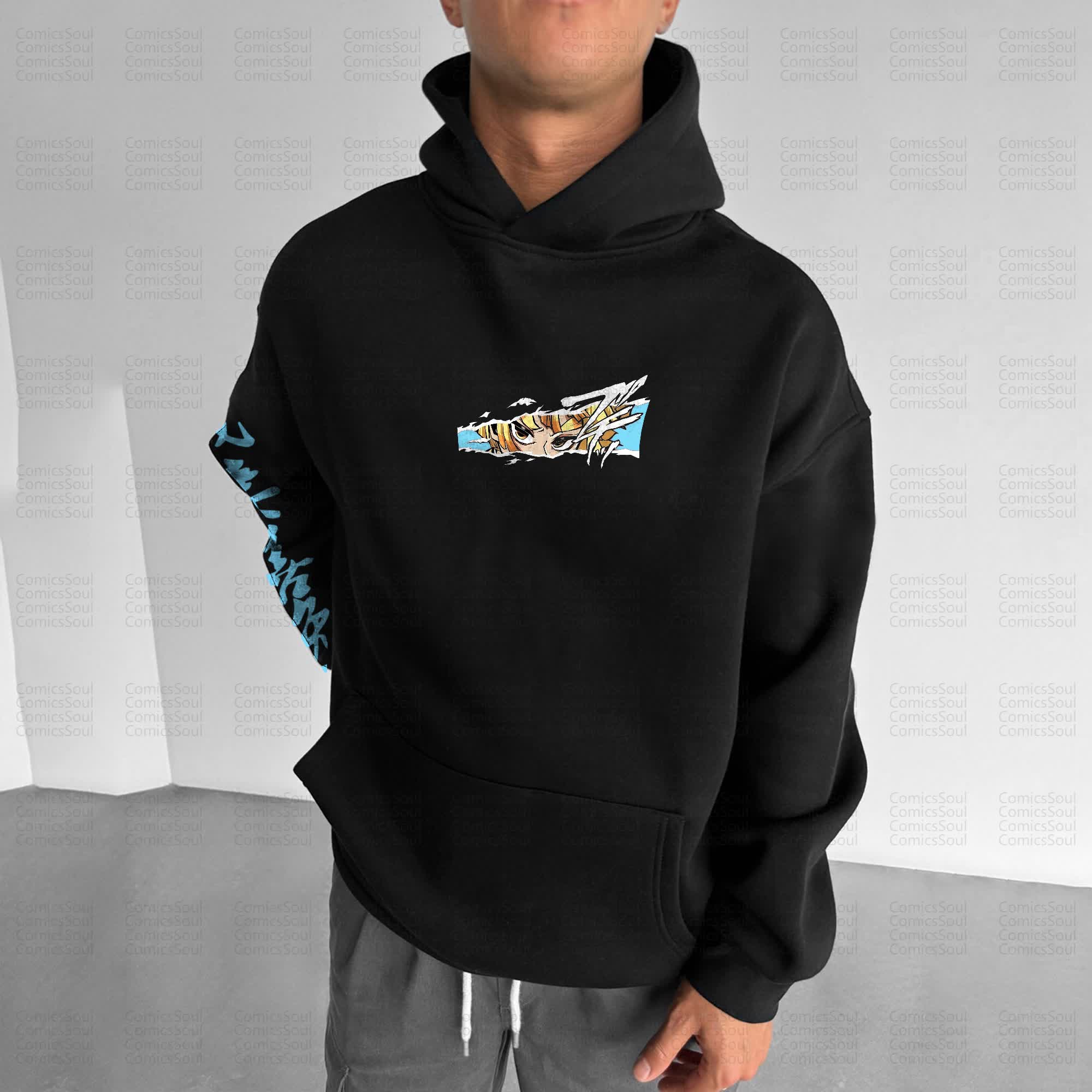 Unisex Anime Graphic Streetwear Vintage Hoodie丨Demon Slayer