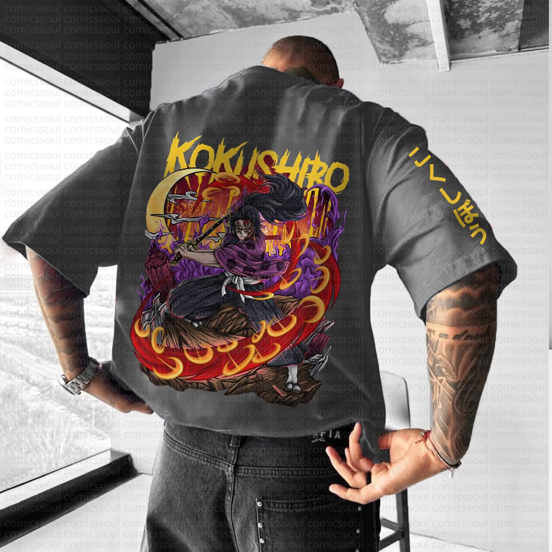 Unisex Anime Inspired Vintage T-Shirt丨Demon Slayer X Pokémon