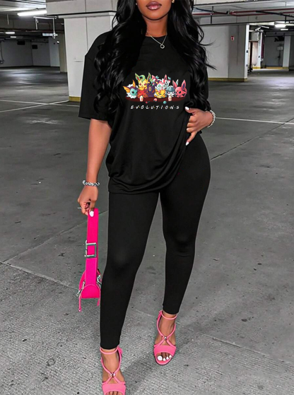 Unisex "Pokémon" Anime Inspired Vintage T-Shirt