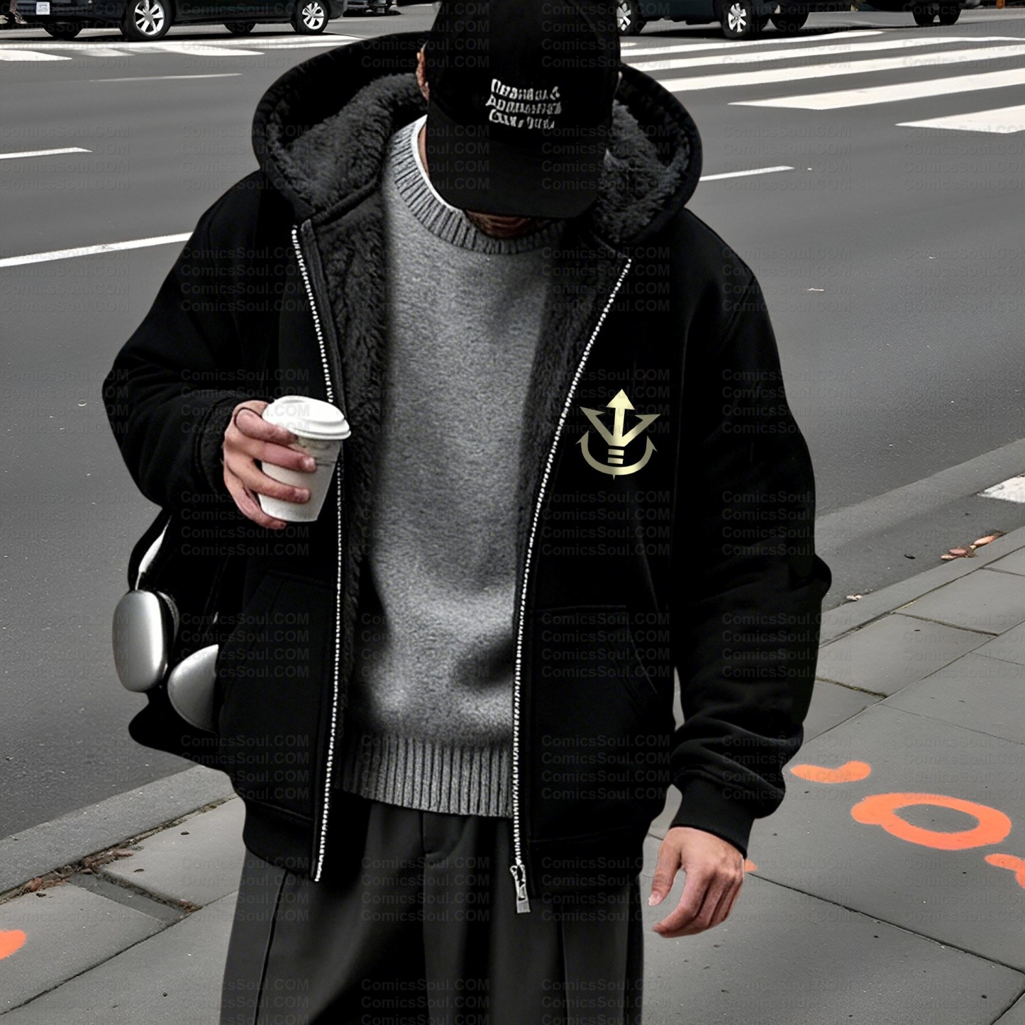 Unisex Graphic Streetwear Vintage Zipper Cardigan Plush Hoodid