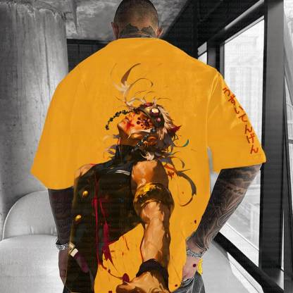 Unisex Anime Inspired Vintage T-Shirt丨Demon Slayer