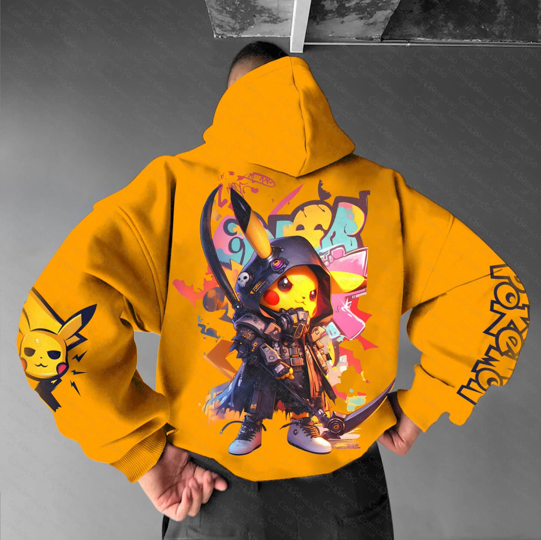 Unisex “Pokémon” Anime Graphic Streetwear Vintage Hoodie