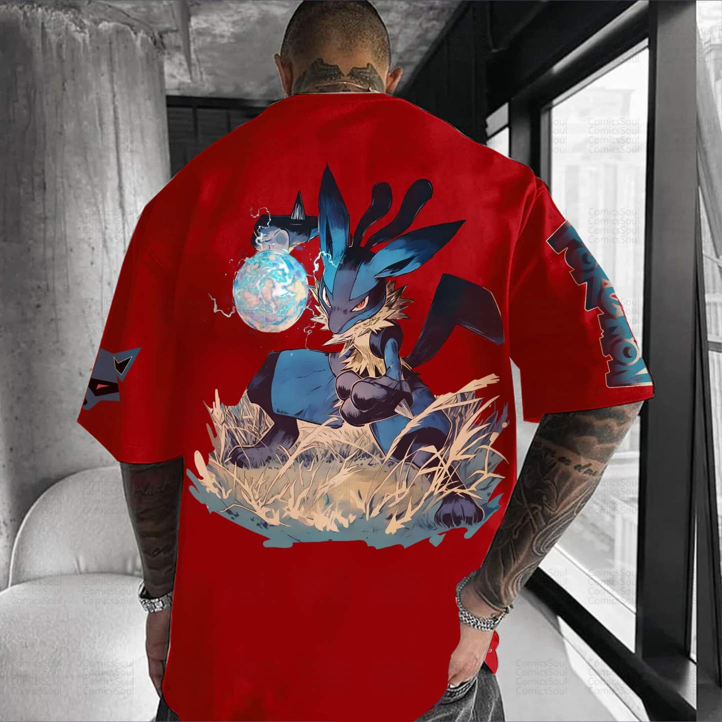 Unisex Anime Inspired Vintage T-Shirt丨Demon Slayer X Pokémon
