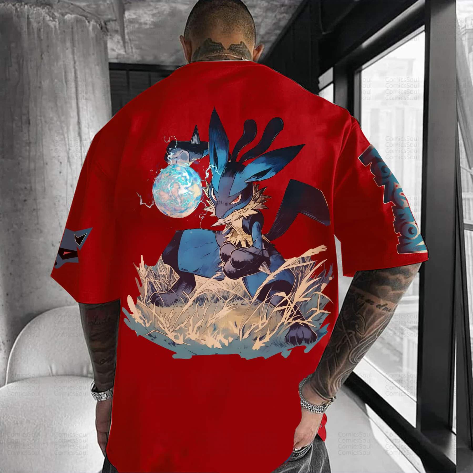Unisex Anime Inspired Vintage T-Shirt丨Demon Slayer X Pokémon