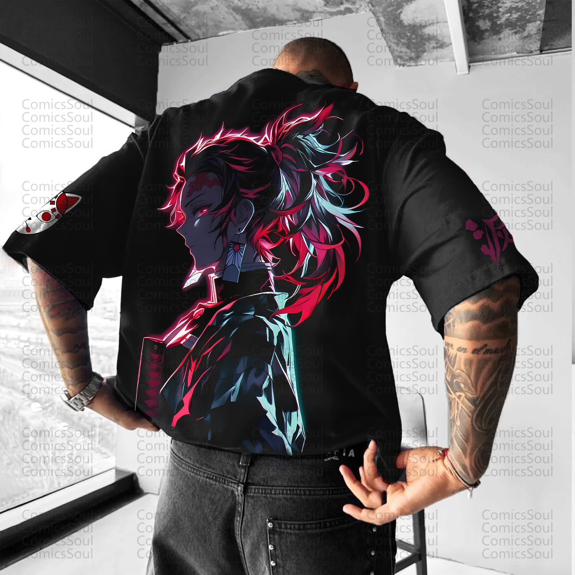 Unisex Anime Inspired Vintage T-Shirt丨Demon Slayer