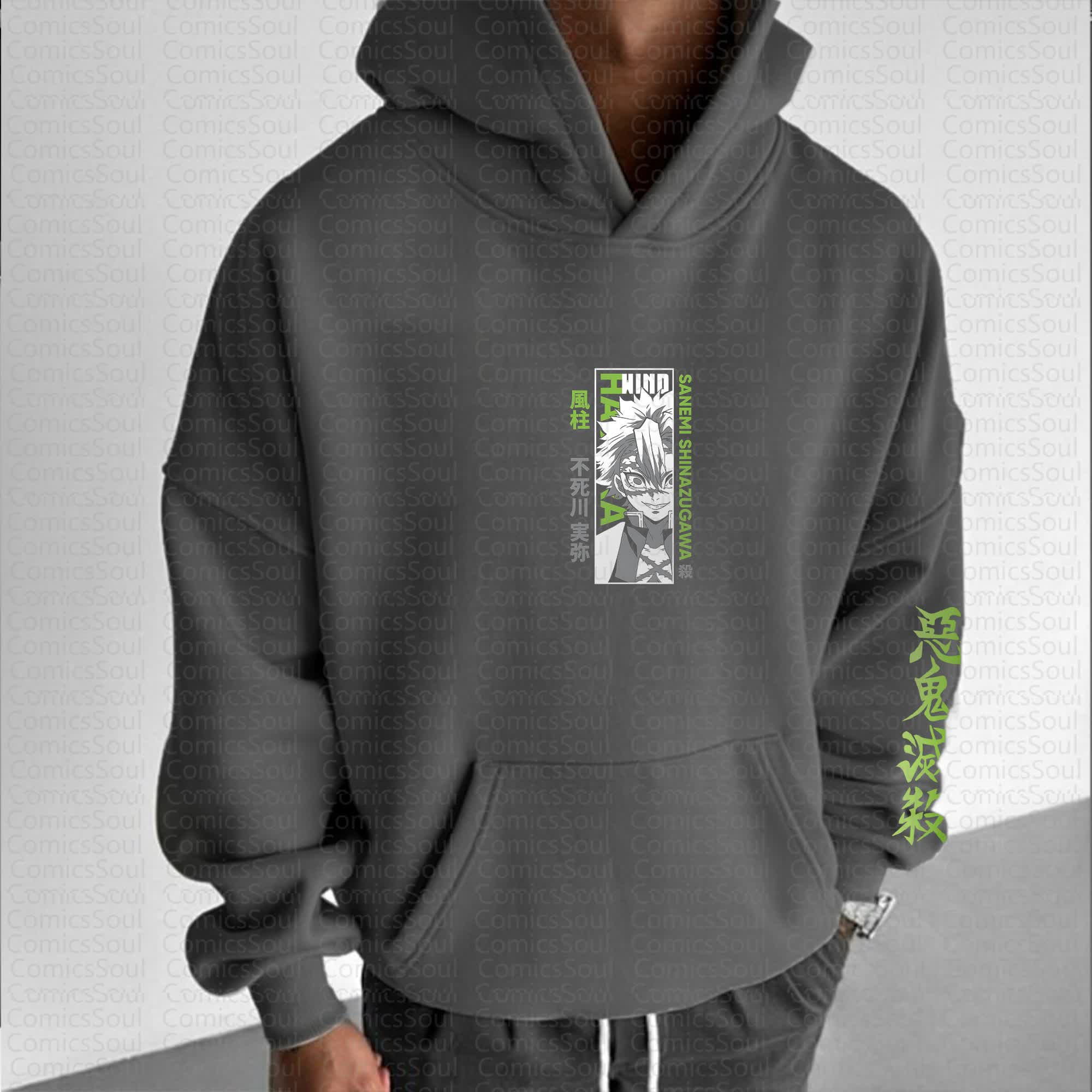 Unisex Anime Graphic Streetwear Vintage Hoodie丨Demon Slayer