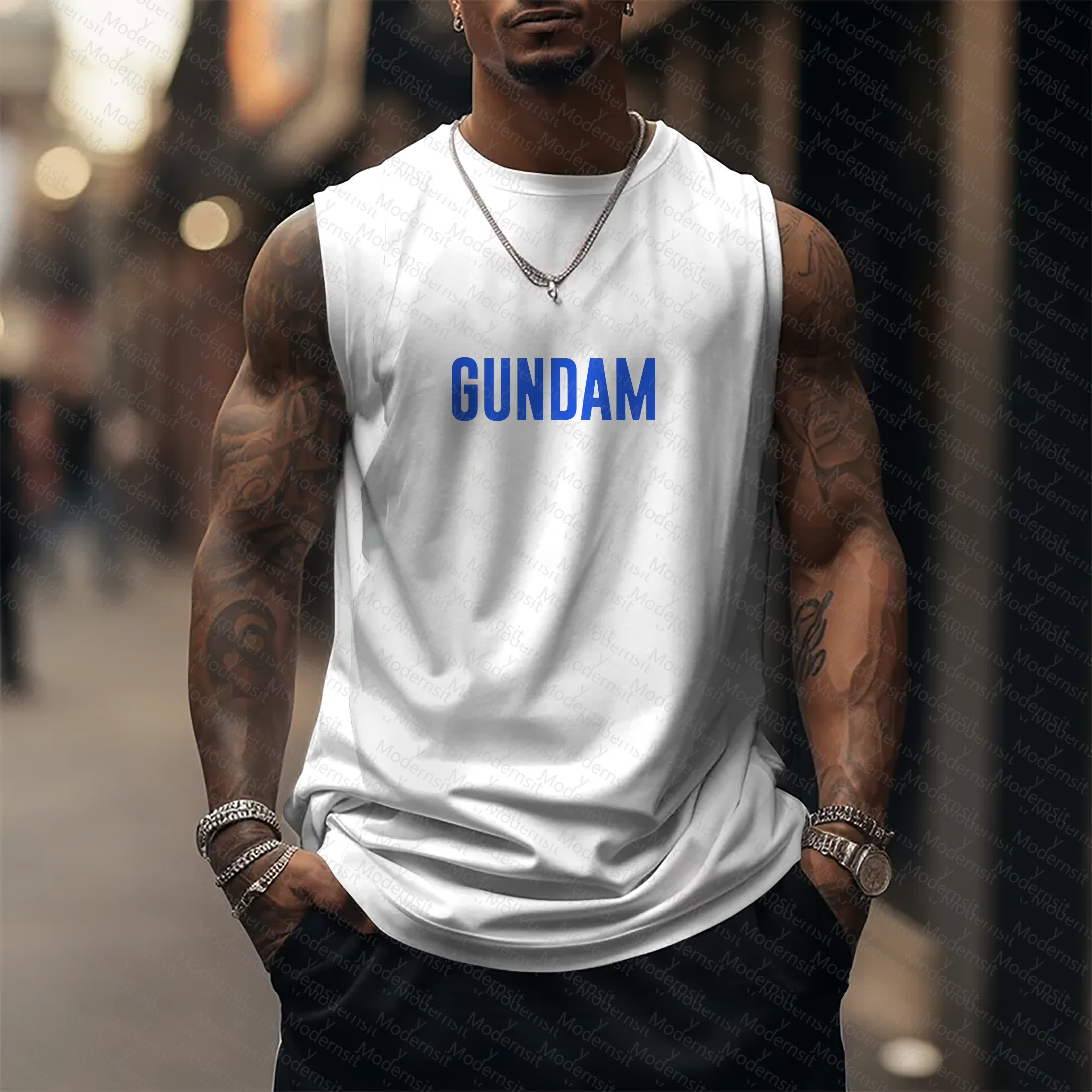 Unisex  “Gundam Series” Casual Anime  Tank Top