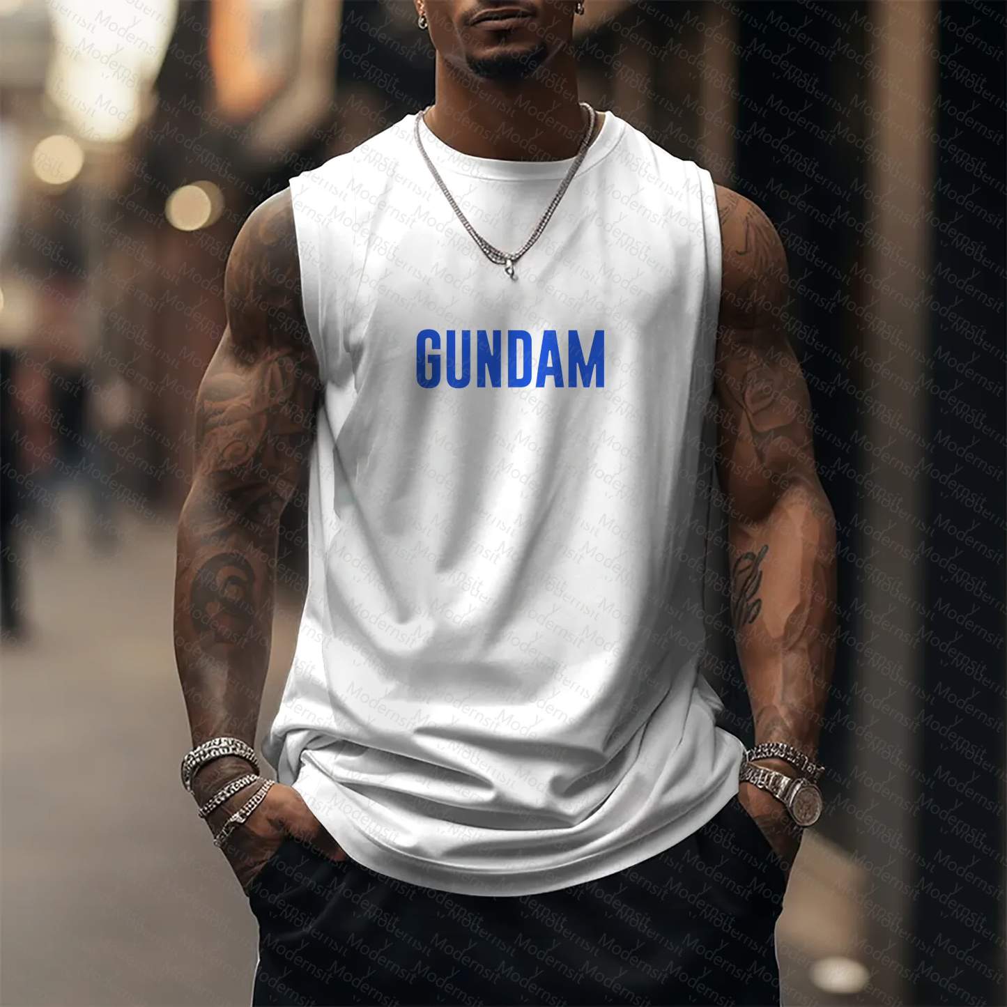 Unisex  “Gundam Series” Casual Anime  Tank Top