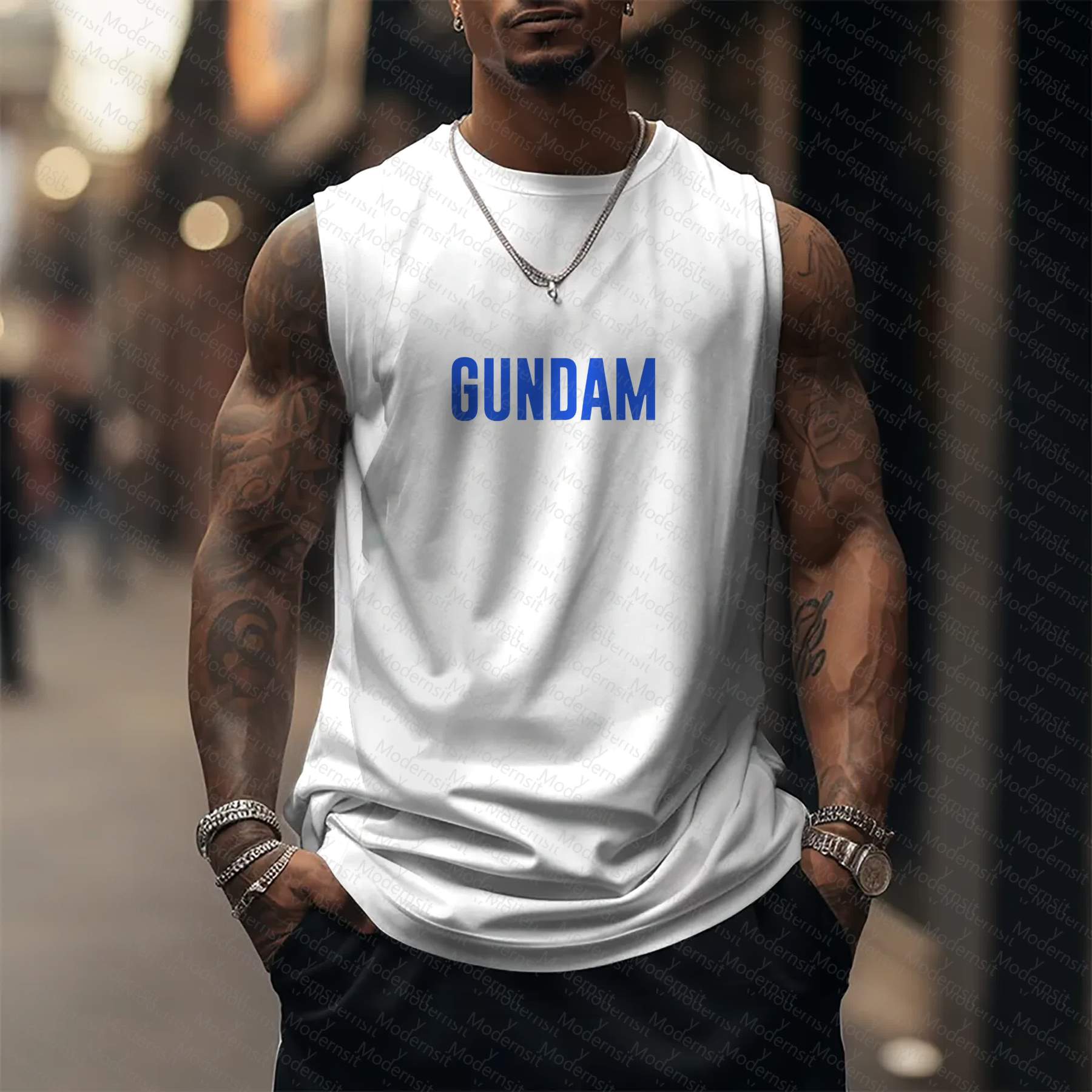 Unisex  “Gundam Series” Casual Anime  Tank Top