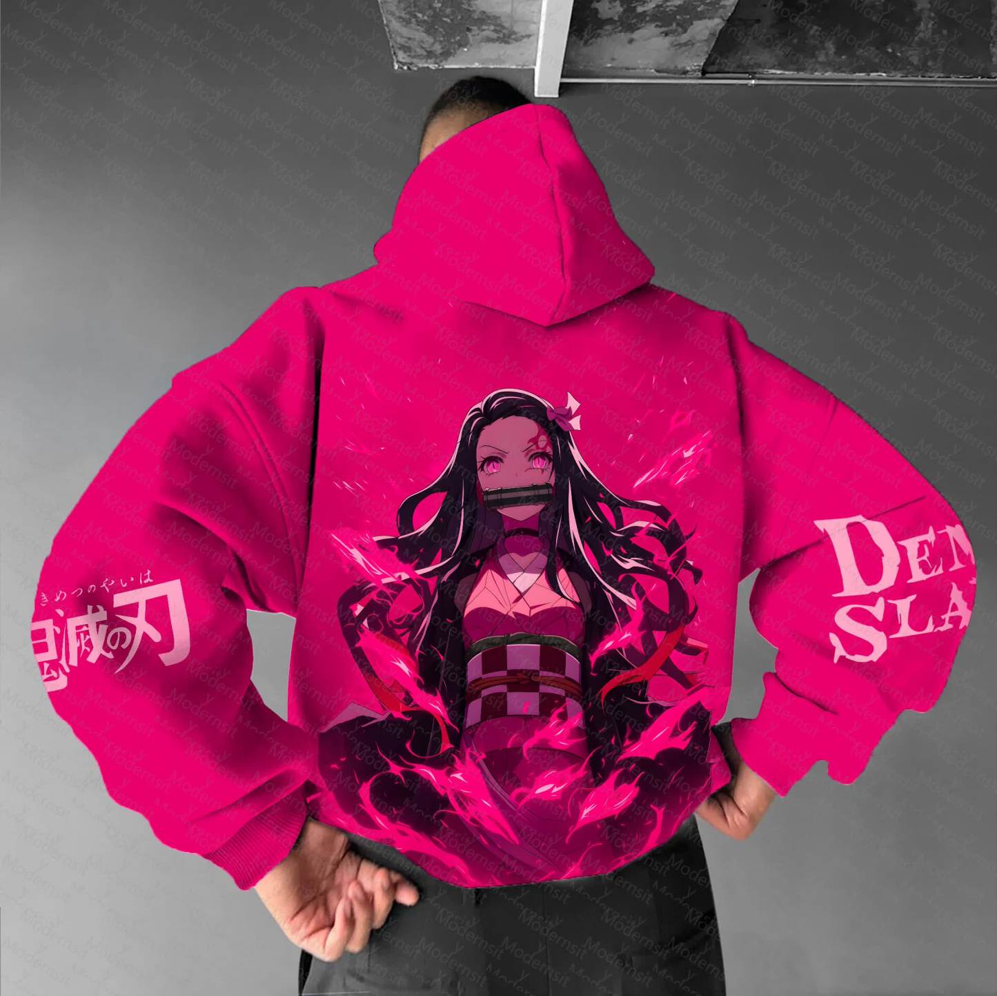 Unisex “Demon Slayer” Anime Graphic Streetwear Vintage Hoodie