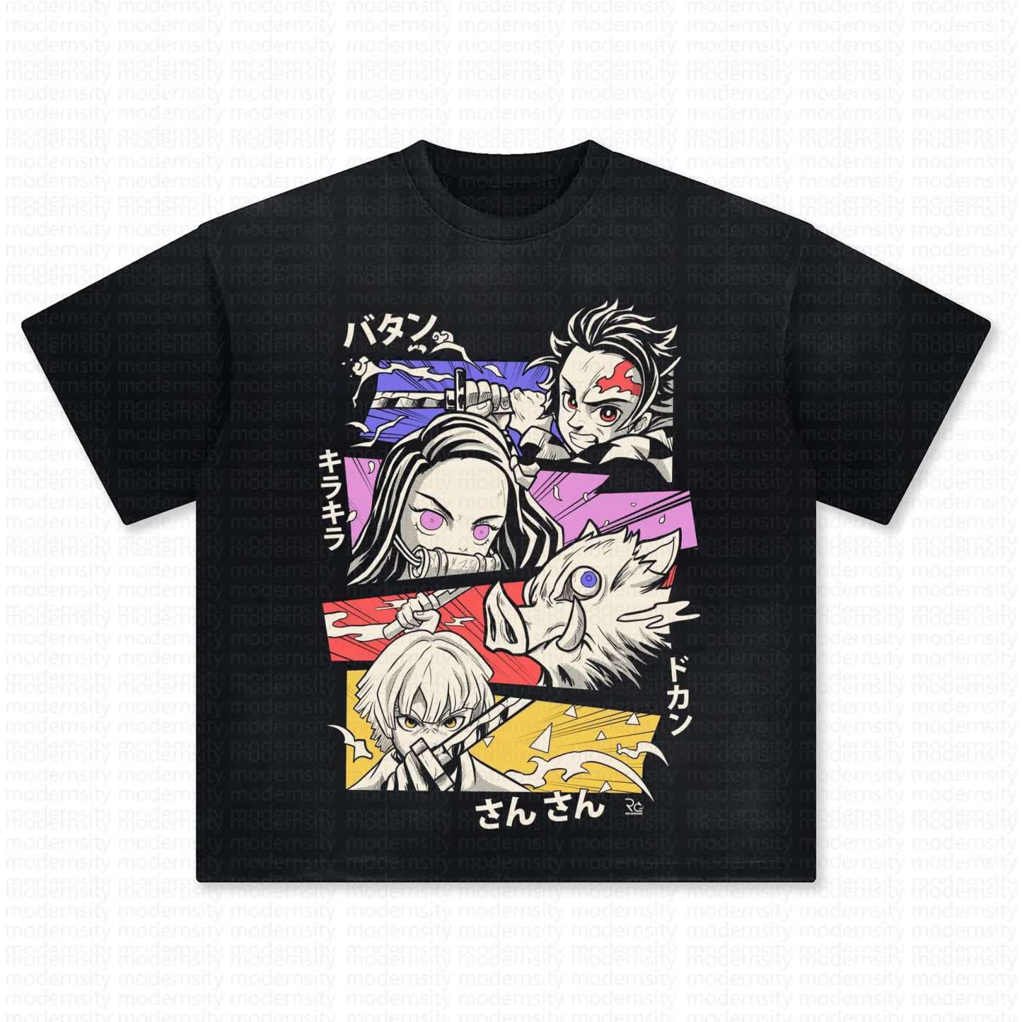 Unisex Anime Inspired Vintage T-Shirt丨Demon Slayer X Pokémon