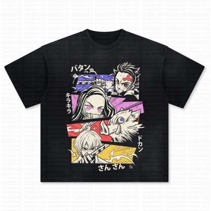 Unisex Anime Inspired Vintage T-Shirt丨Demon Slayer