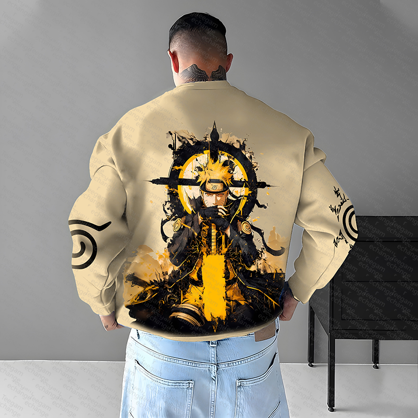 Unisex Anime Graphic Inspired Vintage Sweatshirt