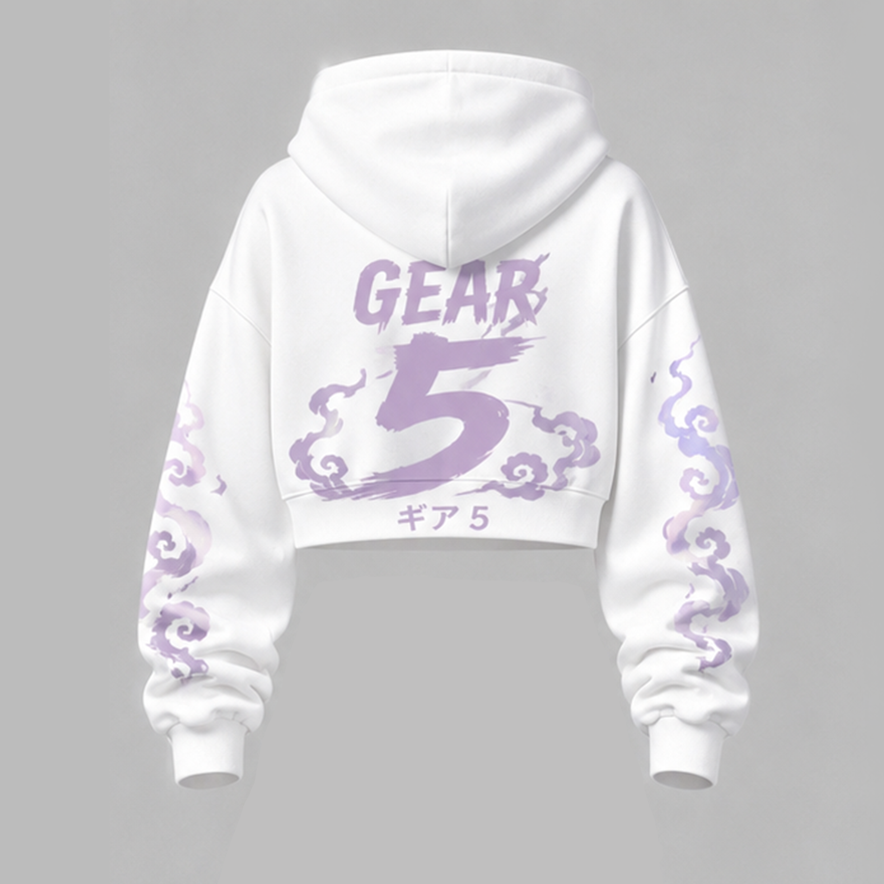One Piece Cropped Long Sleeve Hoodie & High Waist Jogger Pants Two Piece